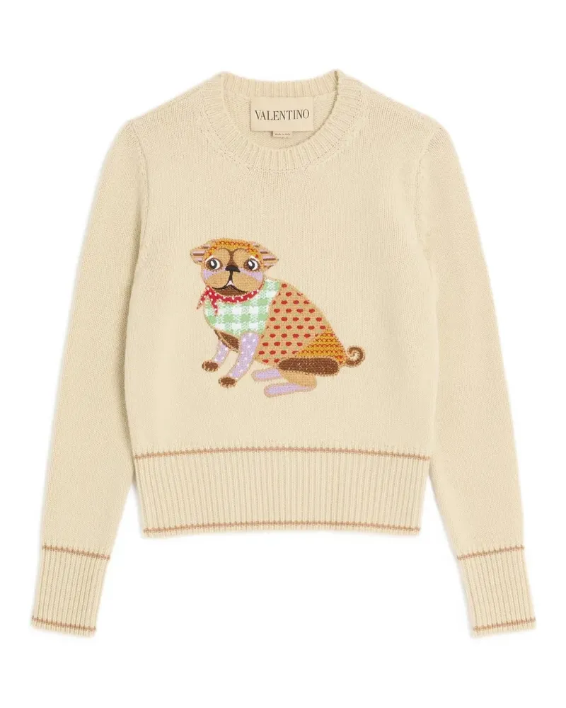 Valentino Garavani Bestickter Pullover - Nude Nude