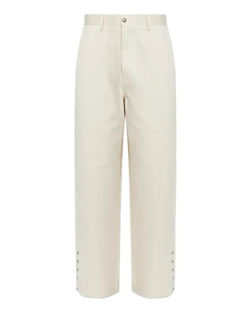 Palm Angels press-stud straight-leg trousers - Nude Nude