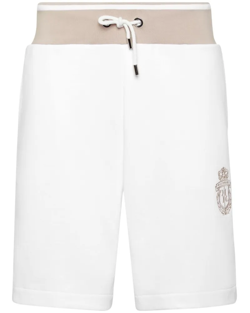 Billionaire Joggingshorts mit Logo-Stickerei - Weiß Weiß