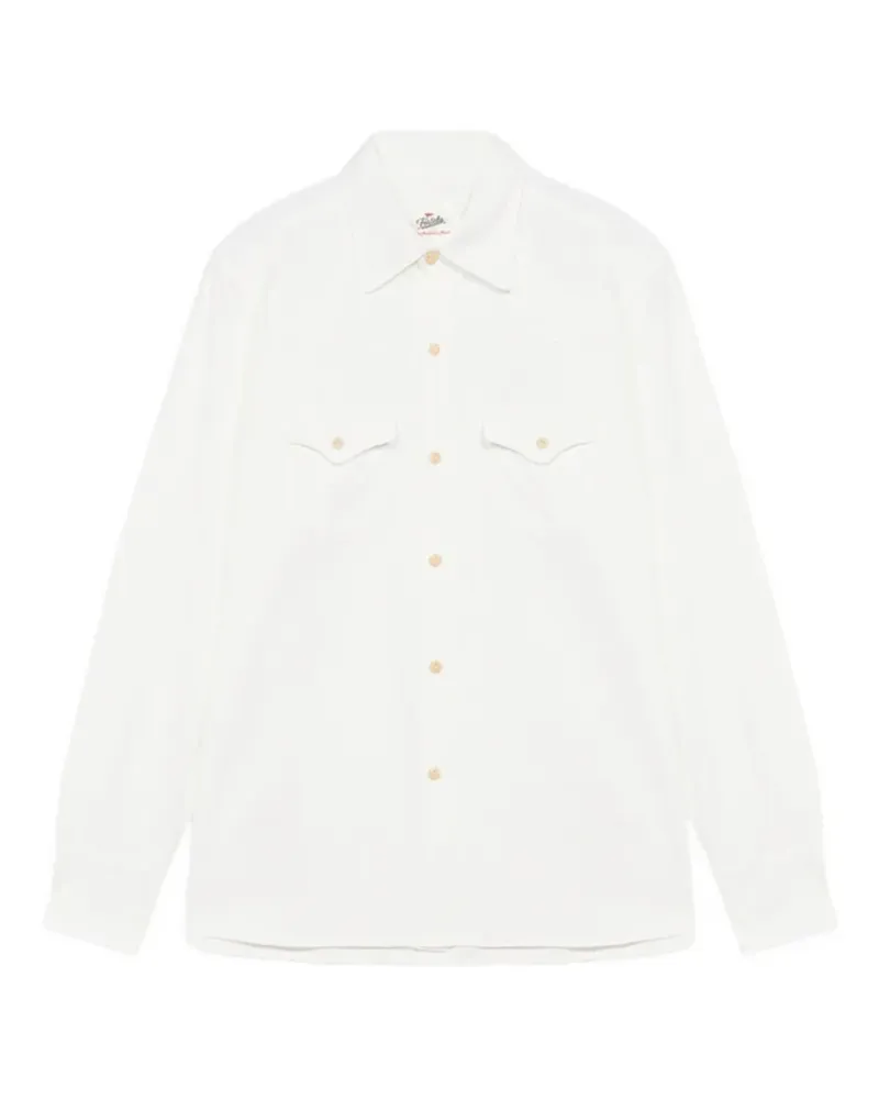 Fortela flap-pocket texan shirt - Weiß Weiß