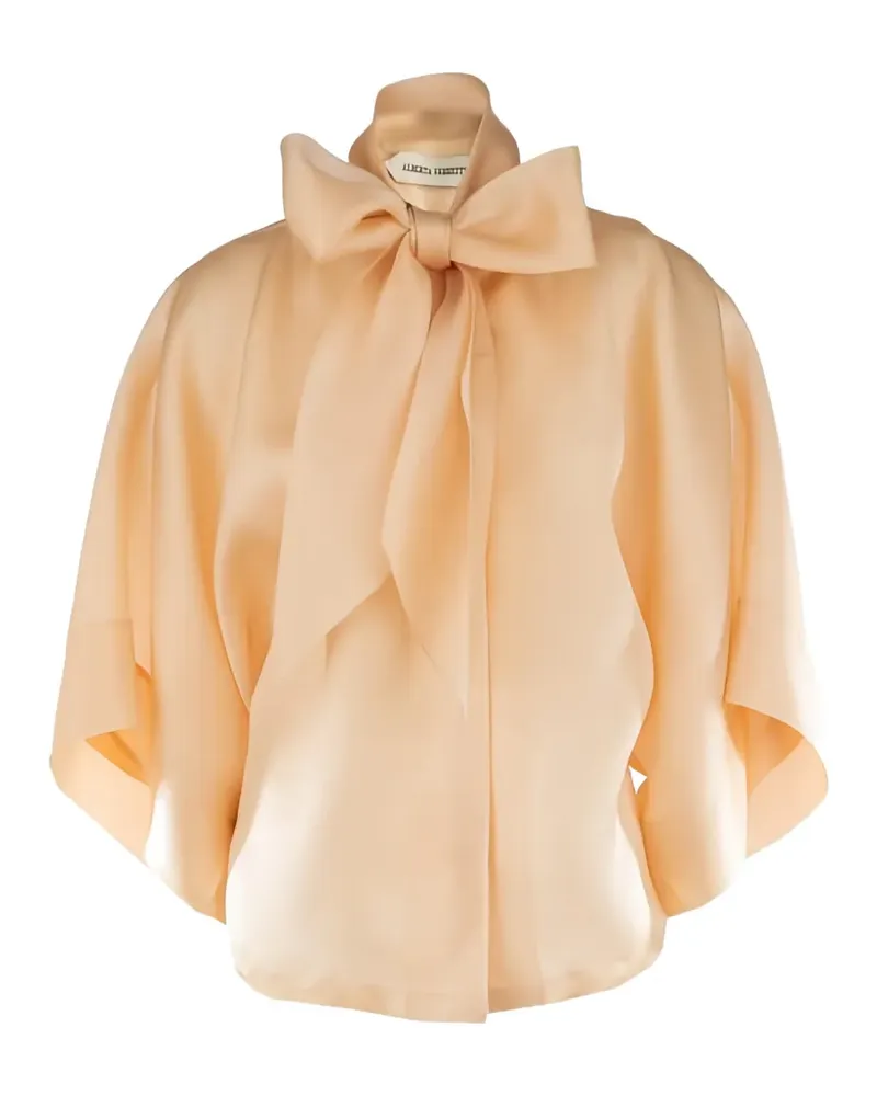 Alberta Ferretti bow blouse - Nude Nude