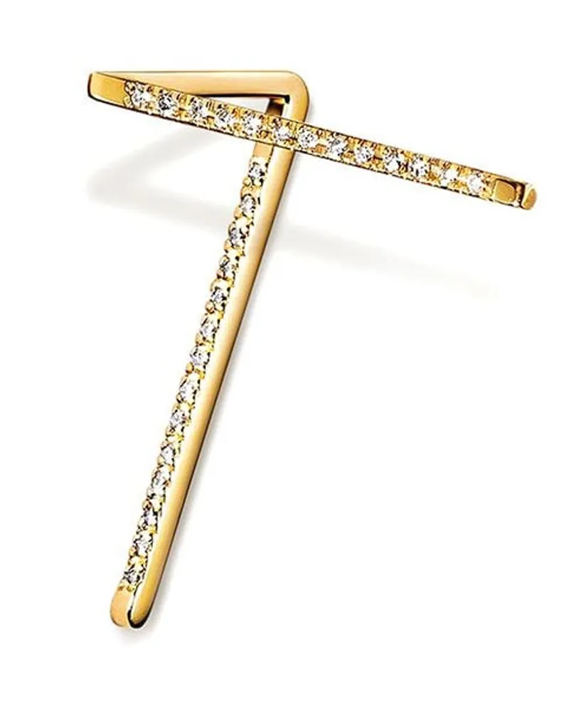 SHIHARA Ohrring mit Diamanten - Metallic Metallic
