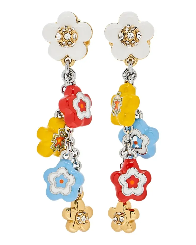 Marc Jacobs The Enamel Wild Daisy Statement Ohrringe - Silber Silber