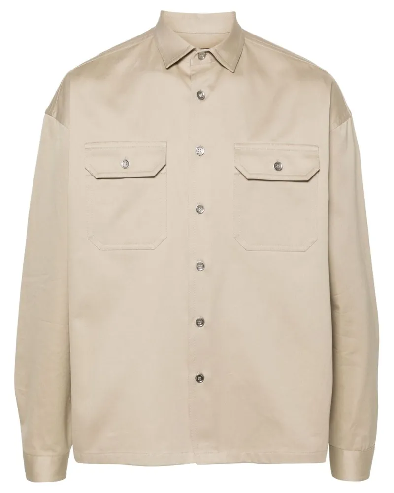Prada Hemd aus Twill - Nude Nude