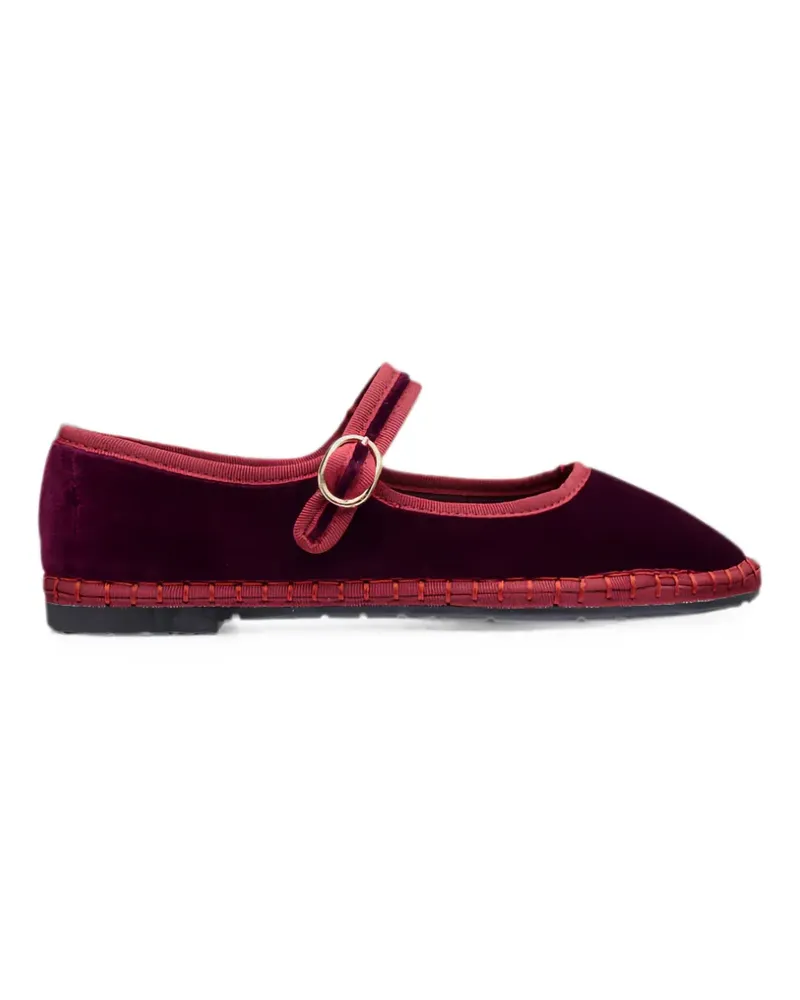 FLABELUS Boris velvet ballet flats - Violett Violett