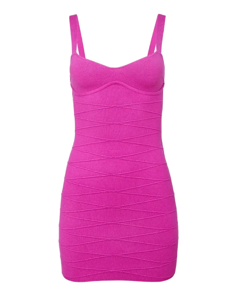 Fleur Du Mal bandage sweetheart-neck mini dress - Rosa Rosa