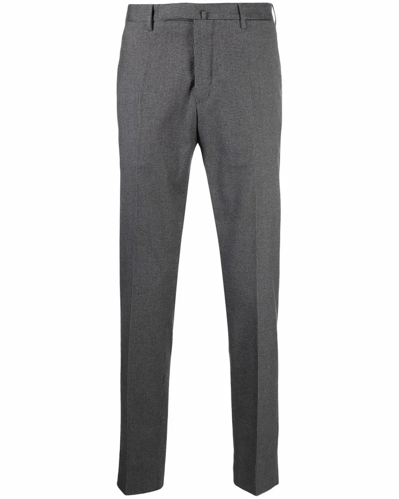 Incotex Halbhohe Slim-Fit-Chino - Grau Grau