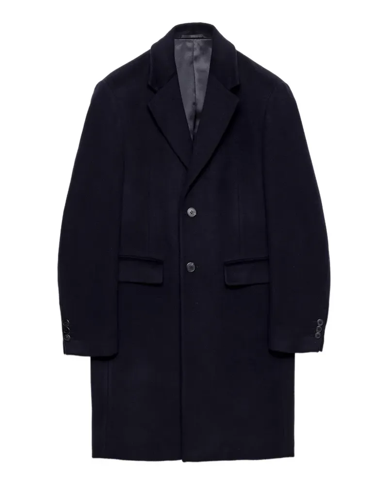 Prada Single-breasted wool and cashmere coat - Blau Blau