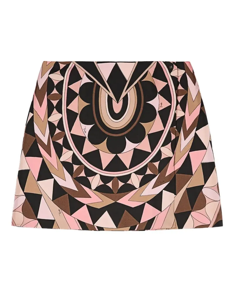 Emilio Pucci geometric-print mini skirt - Rosa Rosa
