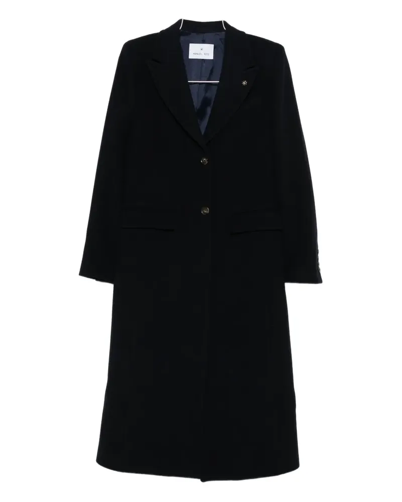 Manuel Ritz wool-blend coat - Blau Blau