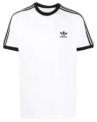 adidas T-Shirt mit Logo-Print Weiß