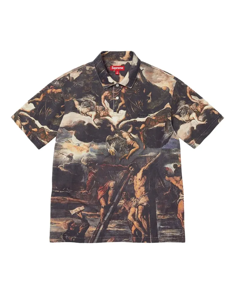 Supreme Being Crucifixion Poloshirt - Braun Braun