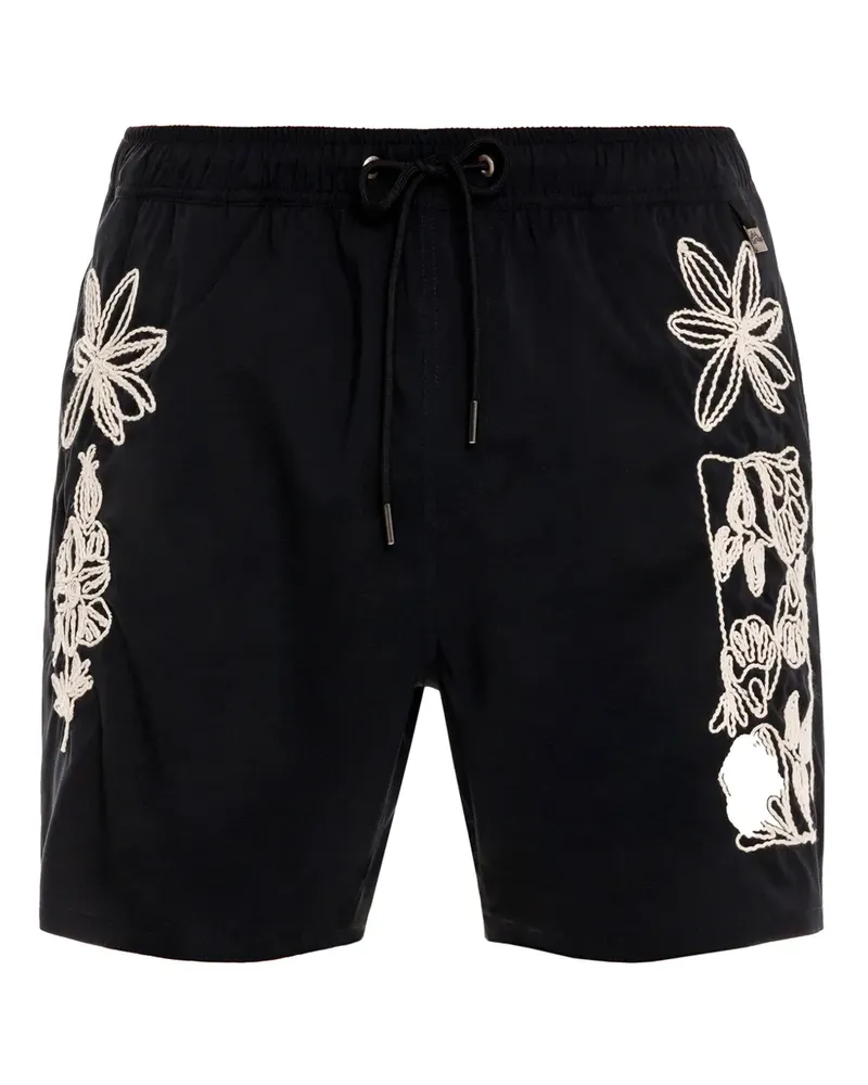 AGUA BENDITA Joe Badeshorts - Schwarz Schwarz