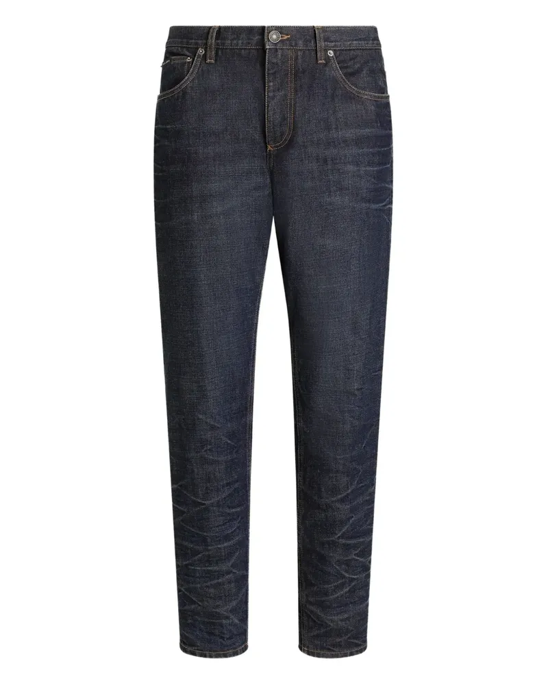 Dolce & Gabbana Jeans mit Logo-Schild - Blau Blau