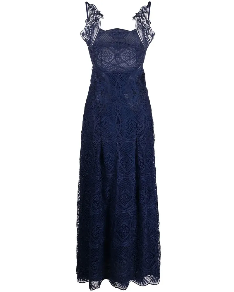 Alberta Ferretti Ärmelloses Maxikleid - Blau Blau