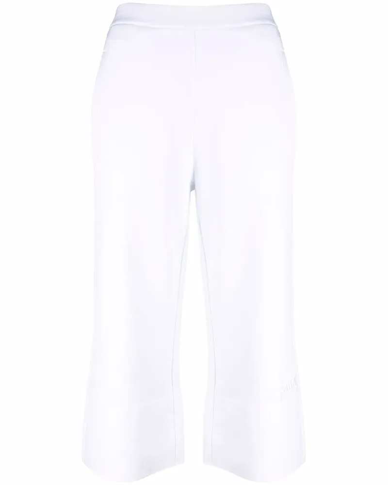 Stella McCartney Ausgestellte Cropped-Hose - Weiß Weiß