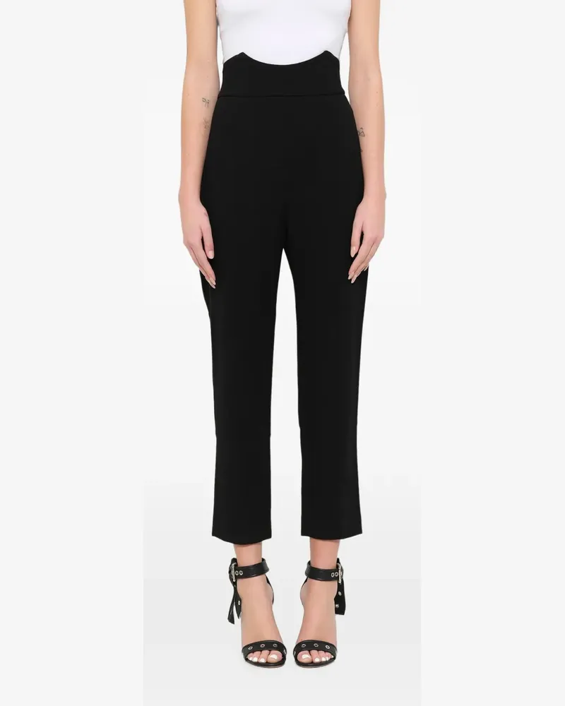 Alexander McQueen high-waisted tailored trousers - Schwarz Schwarz