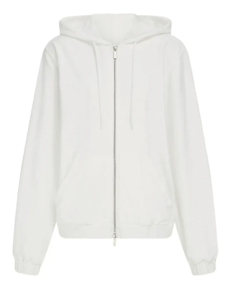 Ferragamo Kapuzenjacke mit Reißverschluss - Weiß Weiß