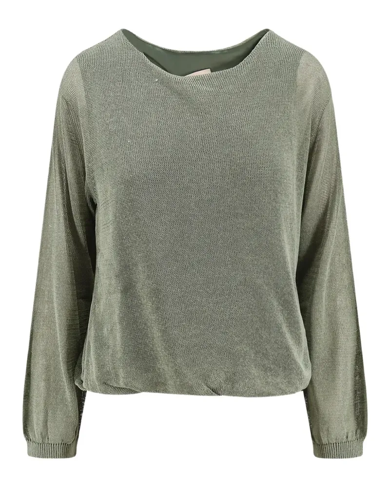Semicouture Camila Pullover mit rundem Ausschnitt - Grün Grün