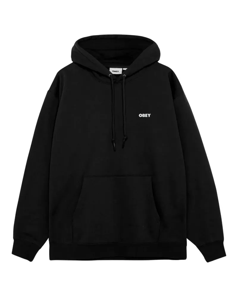 Obey Quarter Icon Hoodie - Schwarz Schwarz