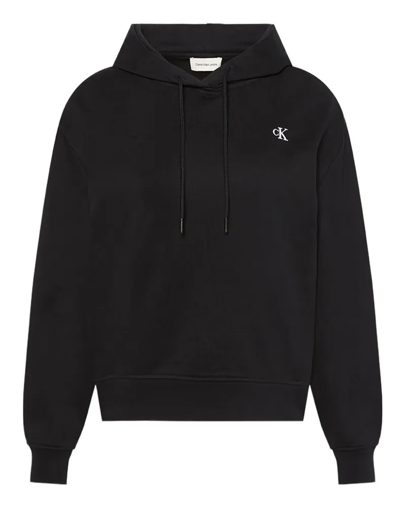 Calvin Klein Hoodie mit Kordelzug - Schwarz Schwarz