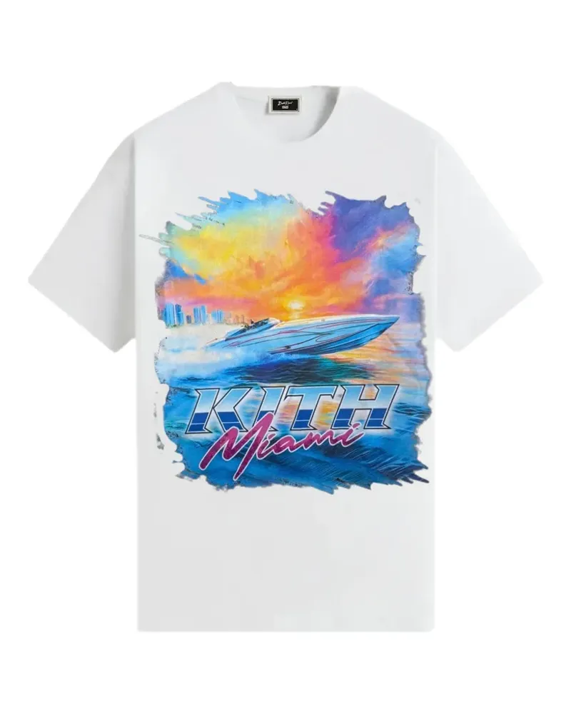 KITH Miami Speed Jones T-Shirt - Weiß Weiß