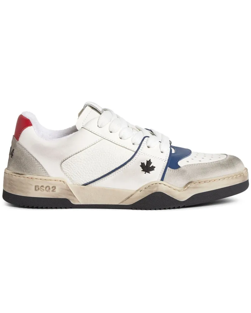 Dsquared2 Skate Sneakers im Used-Look - Weiß Weiß