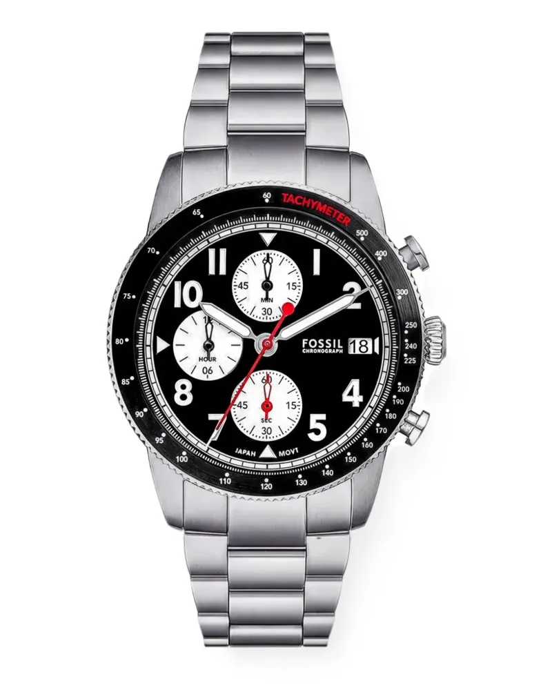 Fossil Sport Tourer Armbanduhr 42mm - Schwarz Schwarz