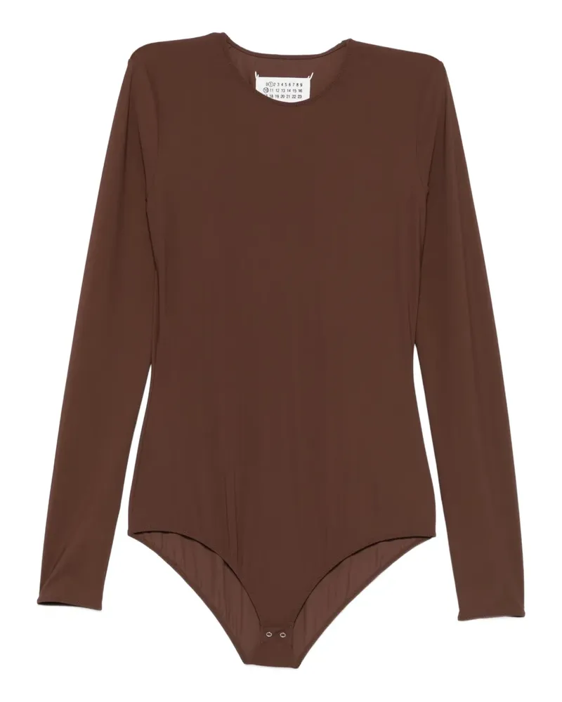 Maison Margiela Langärmeliger Body - Braun Braun