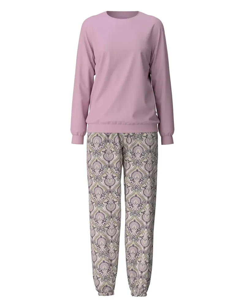 Calida Pyjama mit Print - Violett Violett