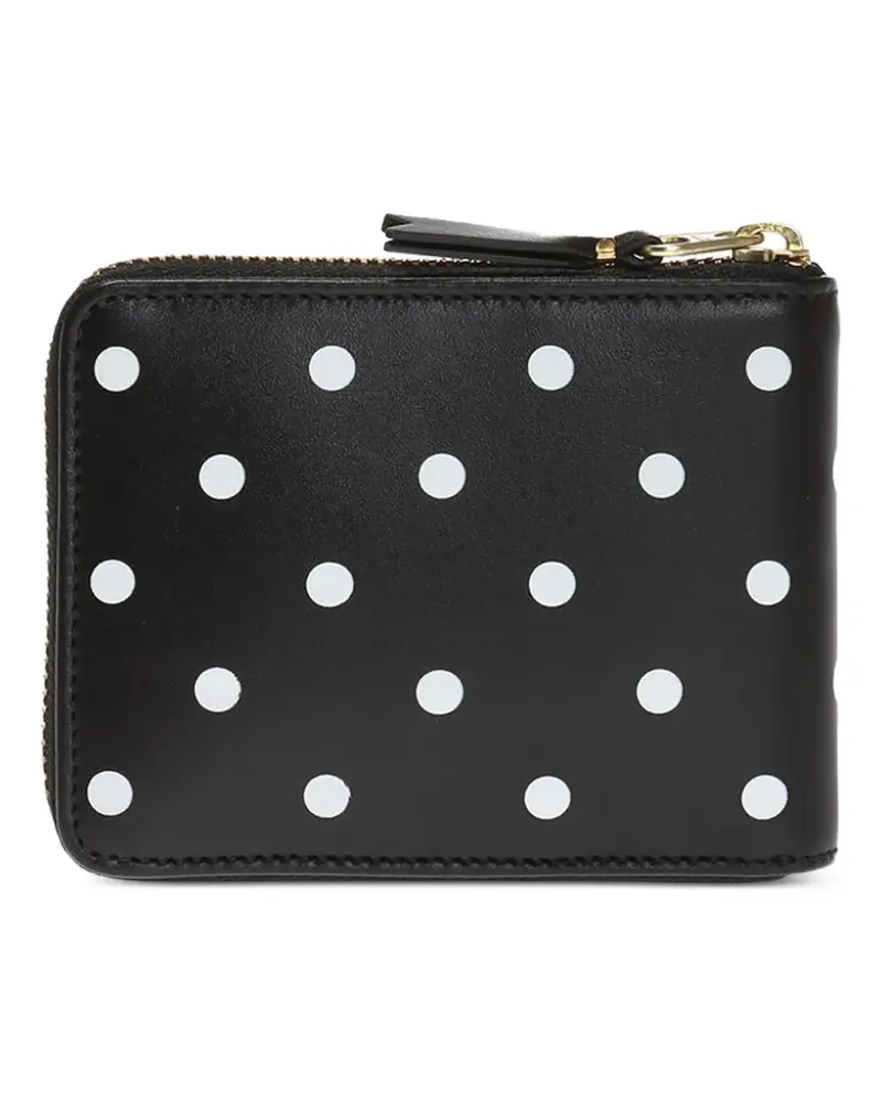 Comme des Garçons Portemonnaie mit Polka Dots - Schwarz Schwarz