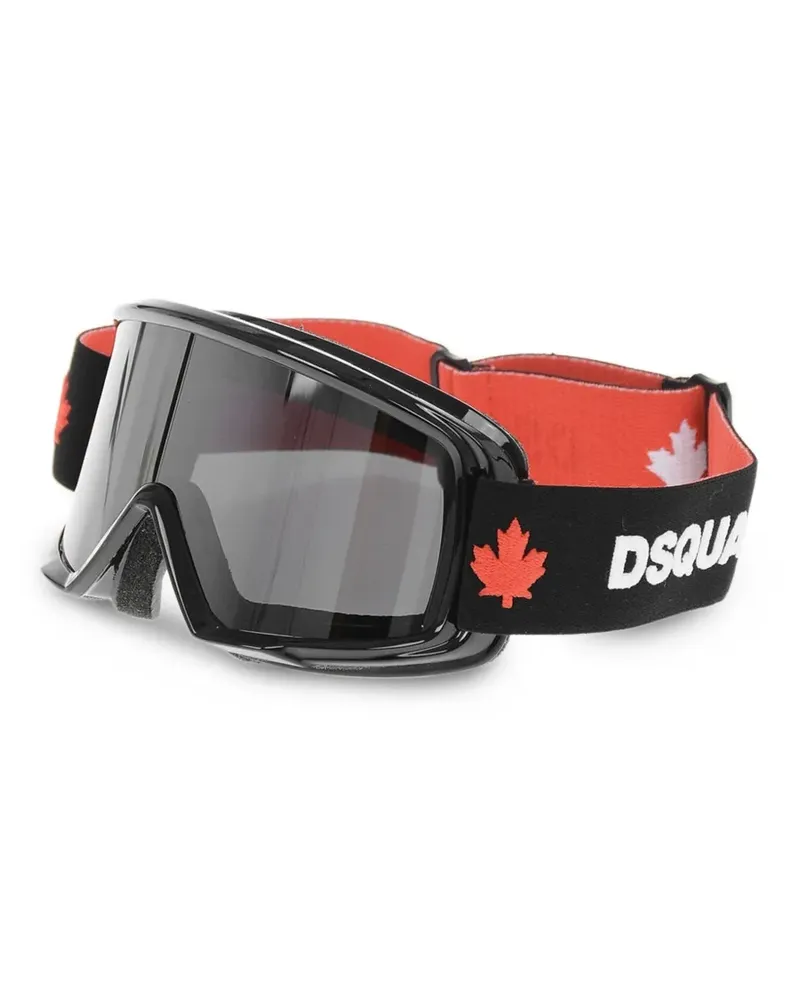 Dsquared2 logo-strap ski goggles - Schwarz Schwarz
