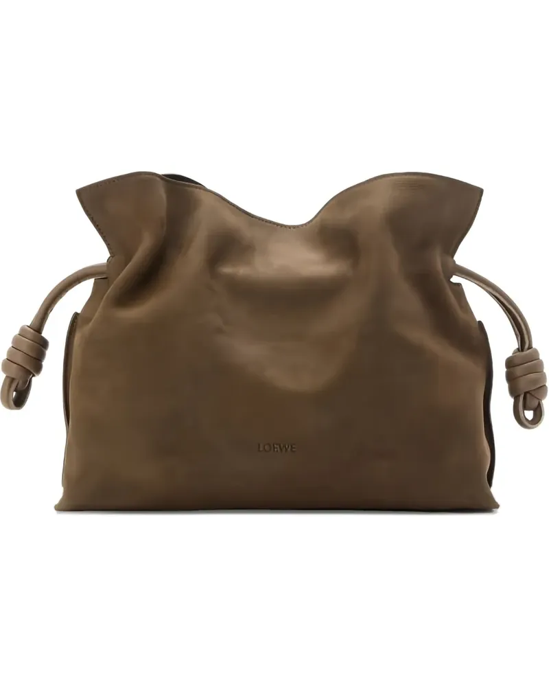 Loewe Mittelgroße Flamenco Clutch - Braun Braun