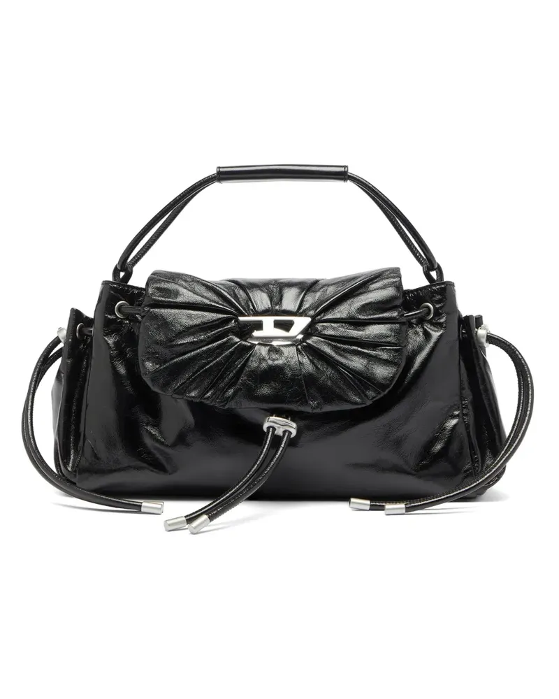 Diesel Scrunch-D Handtasche - Schwarz Schwarz