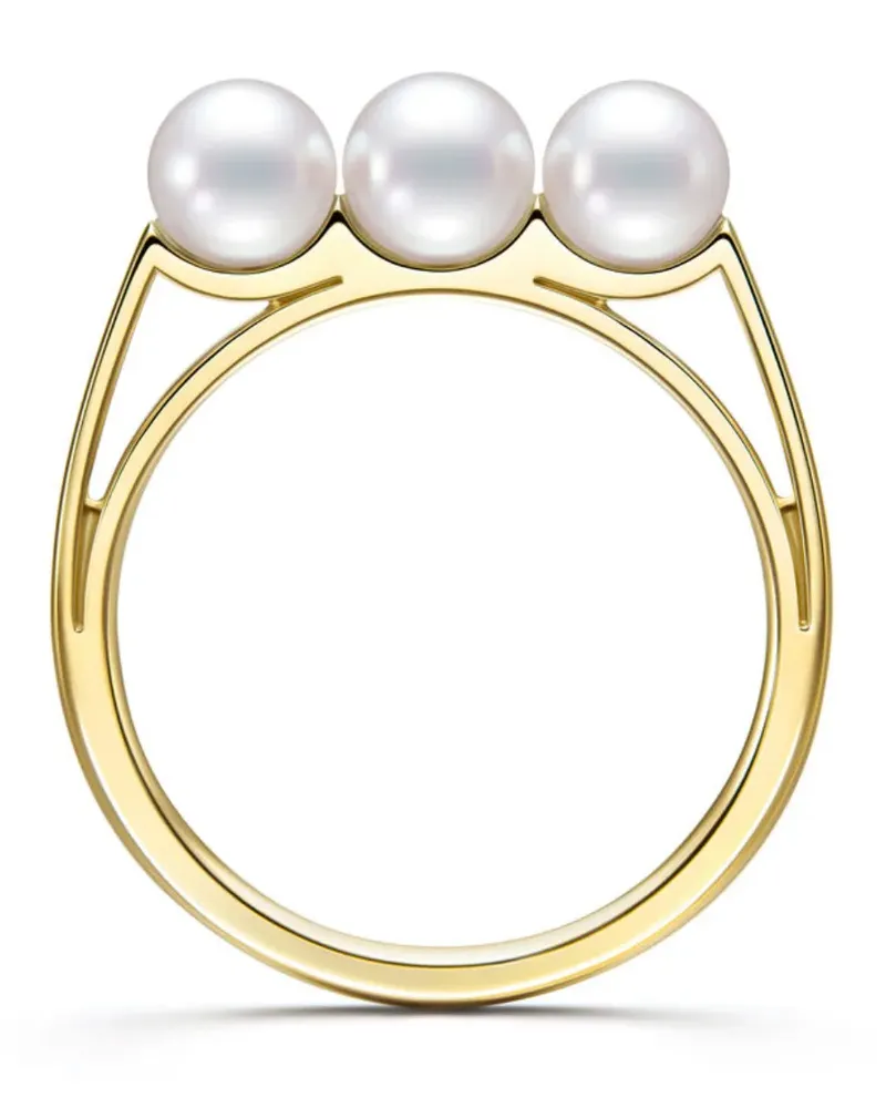 TASAKI Balance Light Ring mit Perlen - Gold Gold