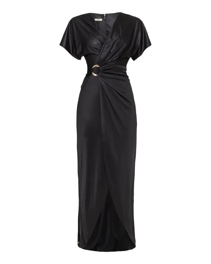 NISSA Metallic-Midikleid - Schwarz Schwarz