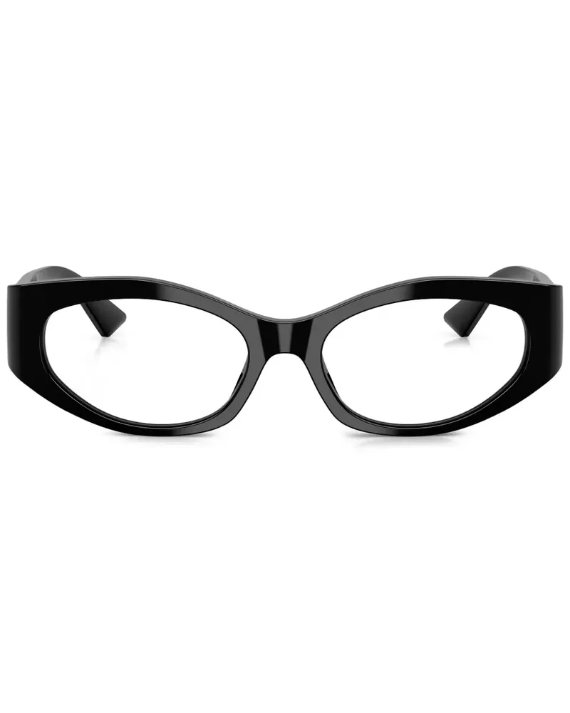 Versace Brille mit Cat-Eye-Gestell - Schwarz Schwarz