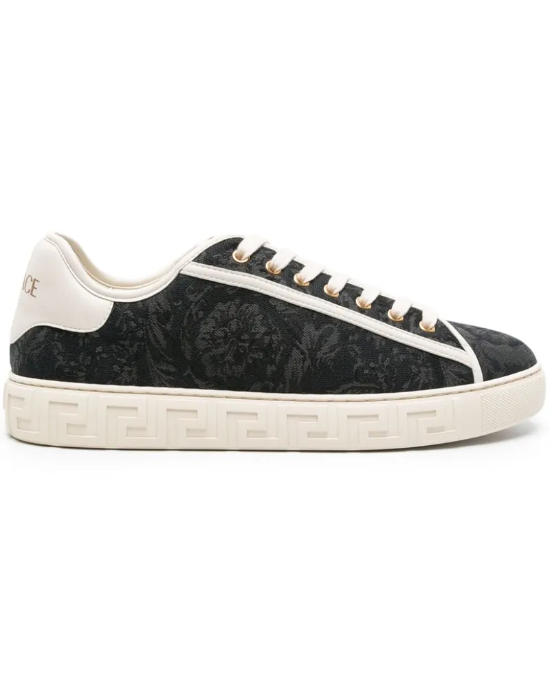 Versace Barocco Greca Sneakers - Schwarz Schwarz
