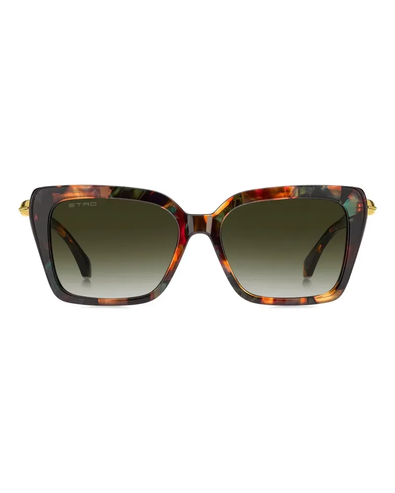 Etro drop Sonnenbrille mit quadratischem Gestell - Braun Braun