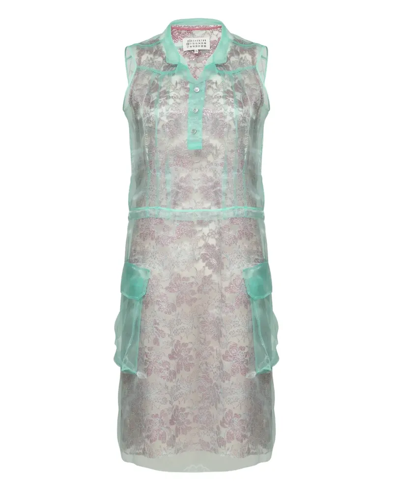 Maison Margiela Minikleid im Layering-Look - Grau Grau