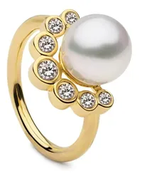 AUTORE MODA Brea Ring mit Perlen Gold