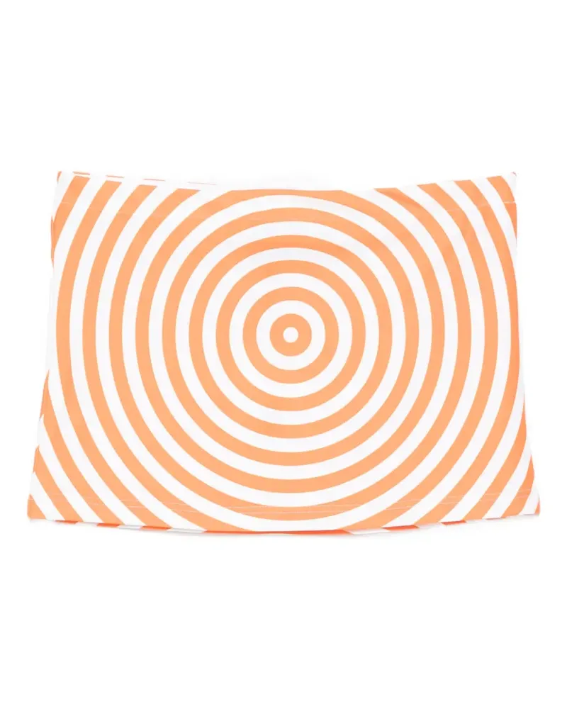 Jean Paul Gaultier circle print skirt - Orange Orange