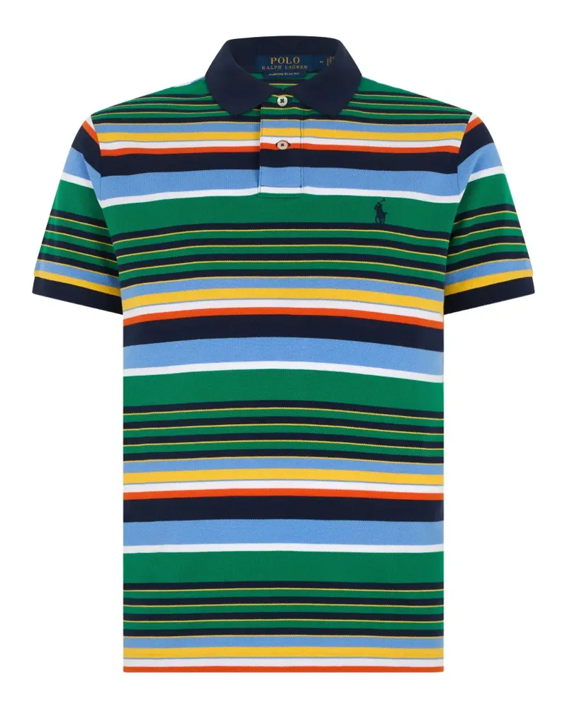 Ralph Lauren striped collar polo shirt - Grün Grün