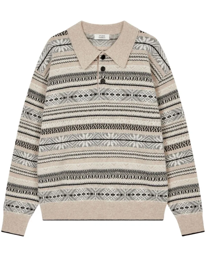 STUDIO TOMBOY Selburose Poloshirt - Nude Nude