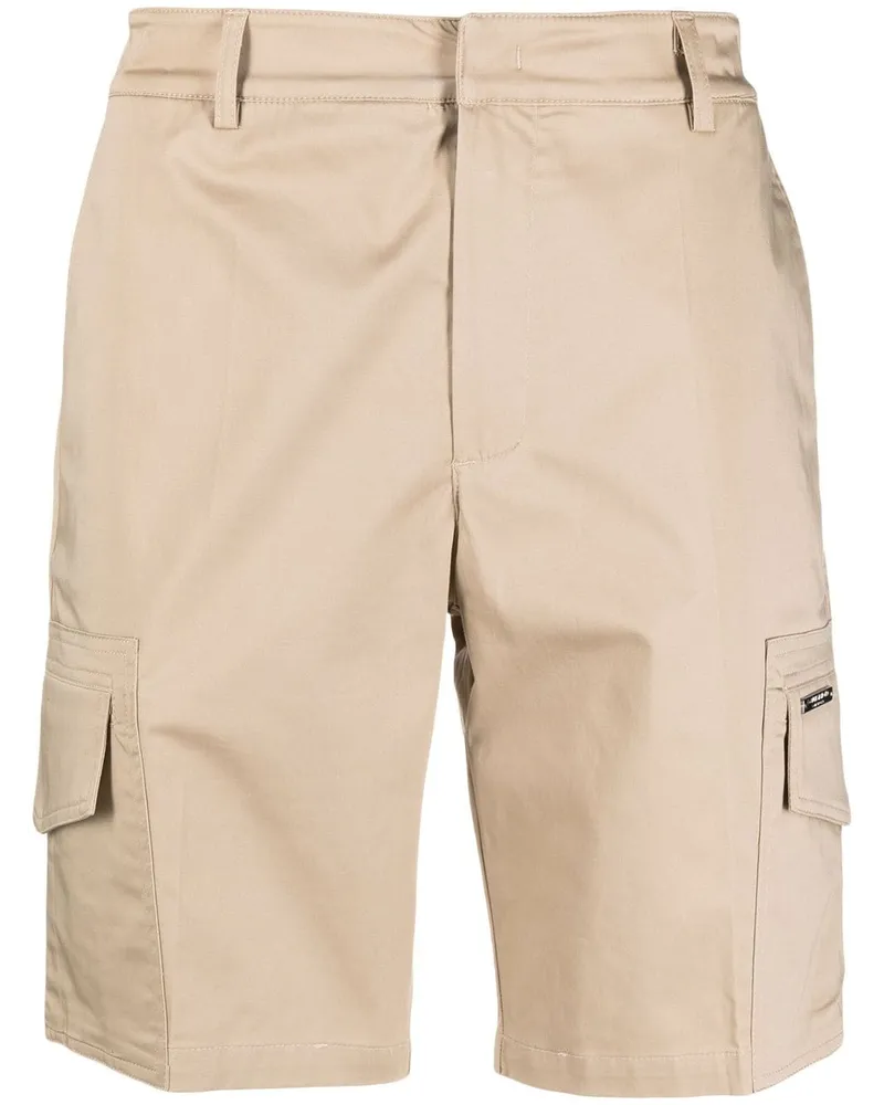 CoSTUME NATIONAL Cargo-Shorts mit verdecktem Verschluss Nude