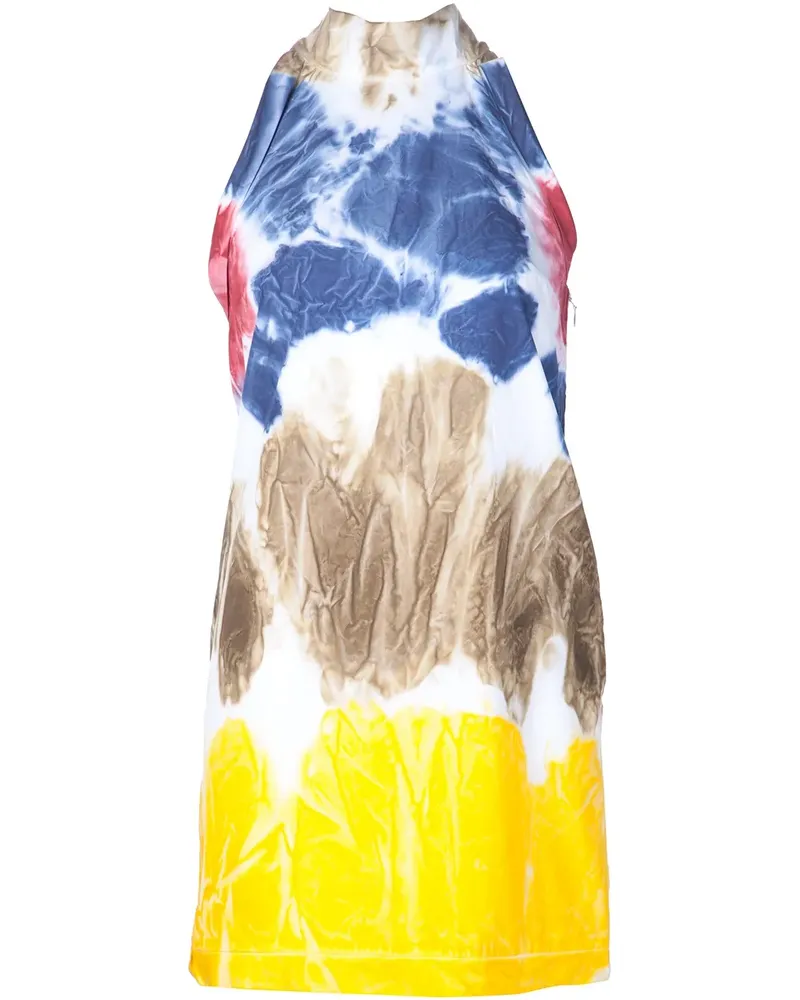 Dsquared2 Minikleid mit Batikmuster - Weiß Weiß