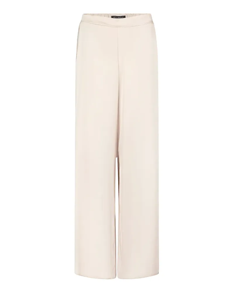 Betty Barclay Marlene satin-finish wide-leg trousers - Nude Nude
