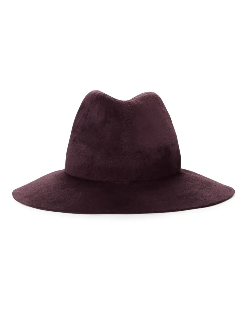 Loro Piana Fedora aus Kaschmirfilz - Braun Braun