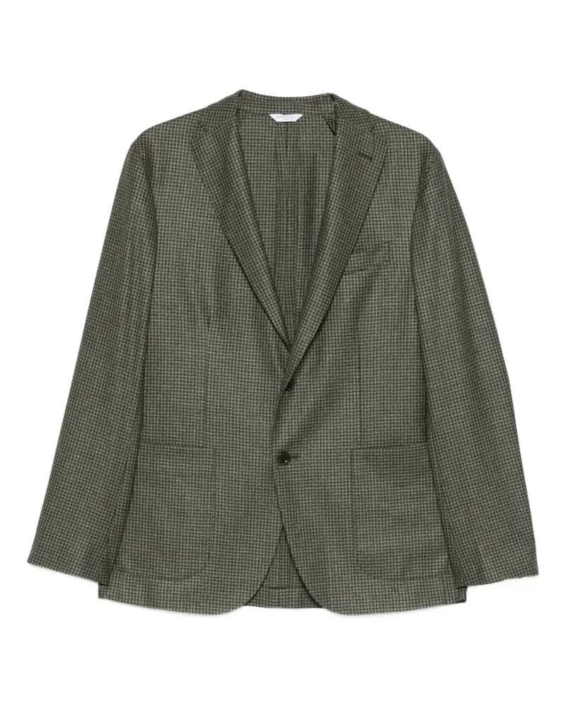 Boglioli check single-breasted jacket - Grün Grün