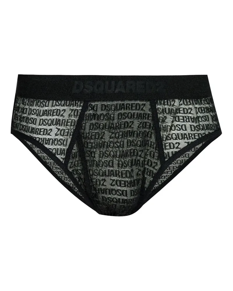Dsquared2 logo briefs - Schwarz Schwarz